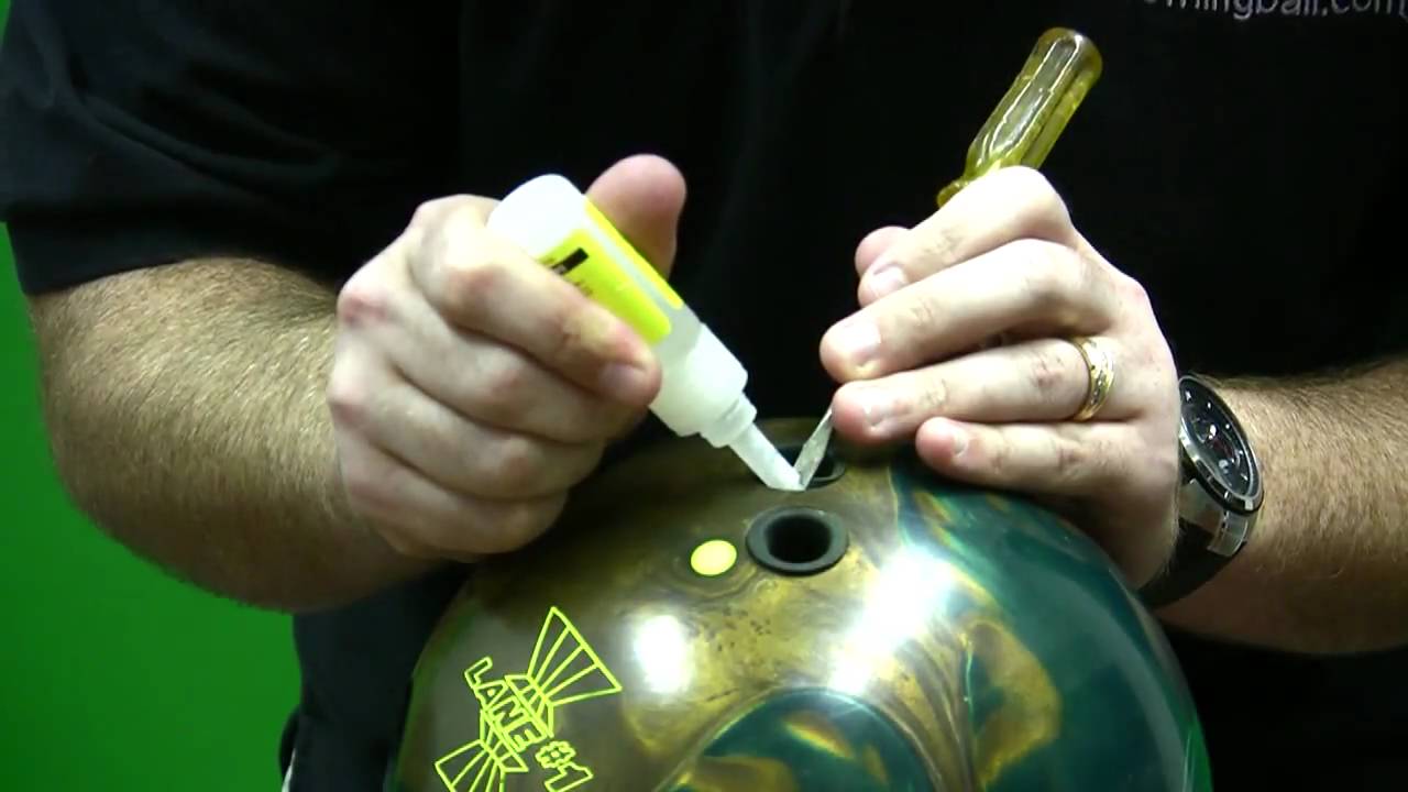 How to Glue in Finger Inserts - BowlVersity Video by bowlingball.com
