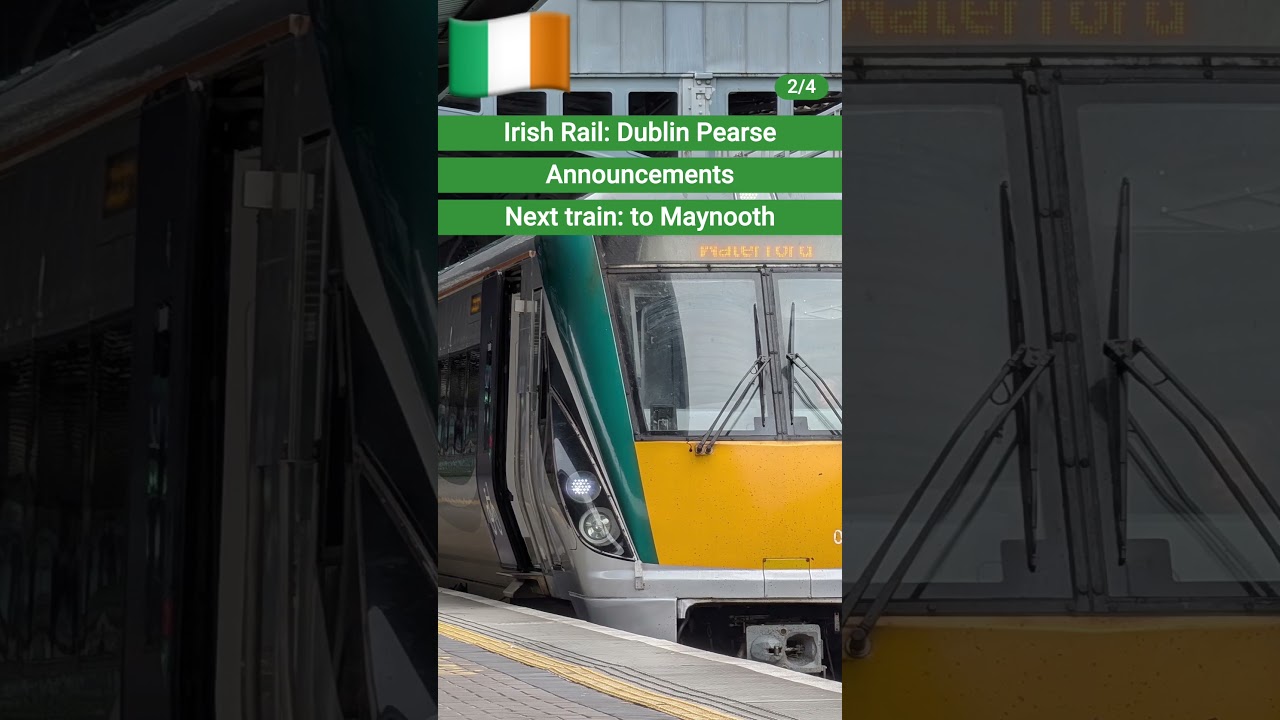 🇮🇪 Irish Rail: Station announcements at Dublin Pearse