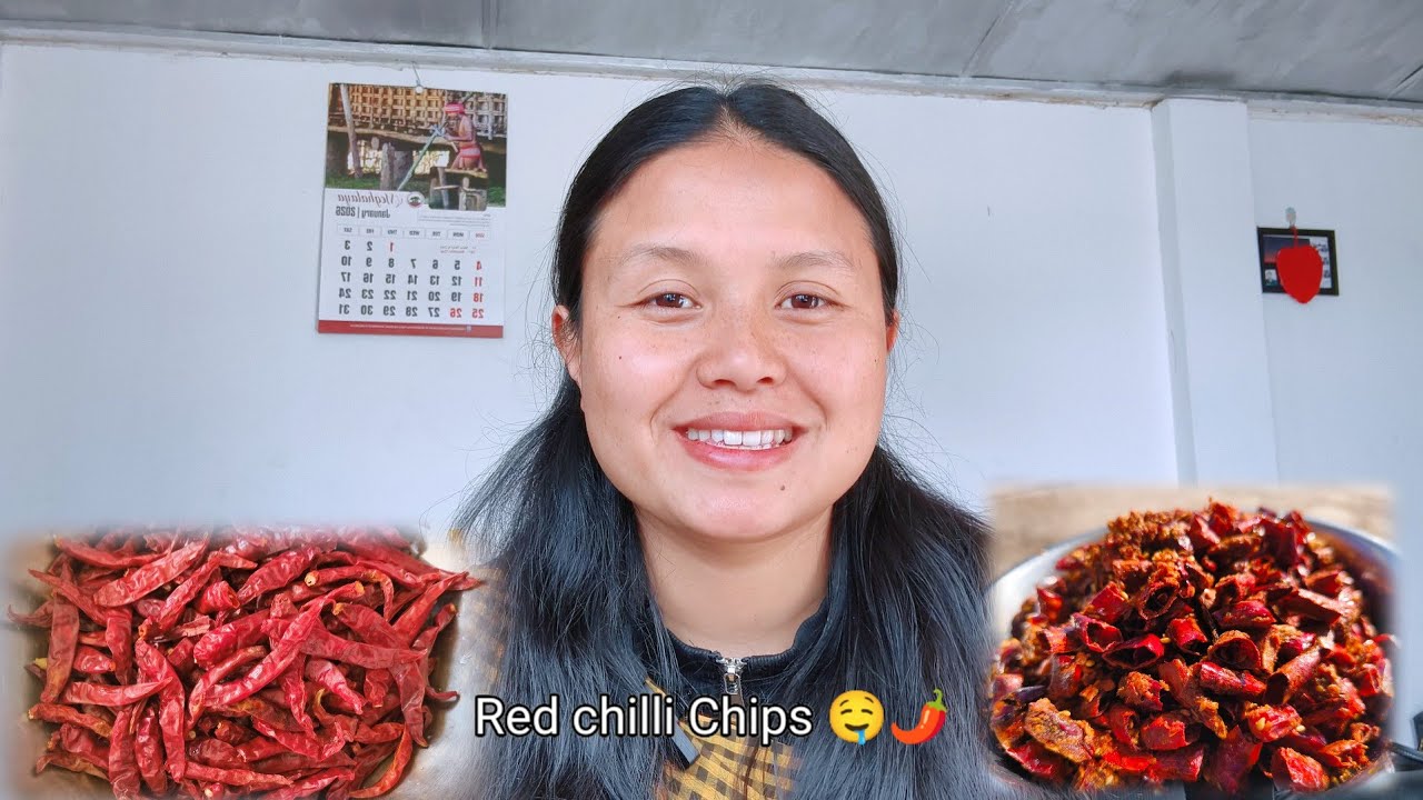 Mynta ka sngi shet noh da i sohmynken Chip | Crispy red chilli Chips 🌶️