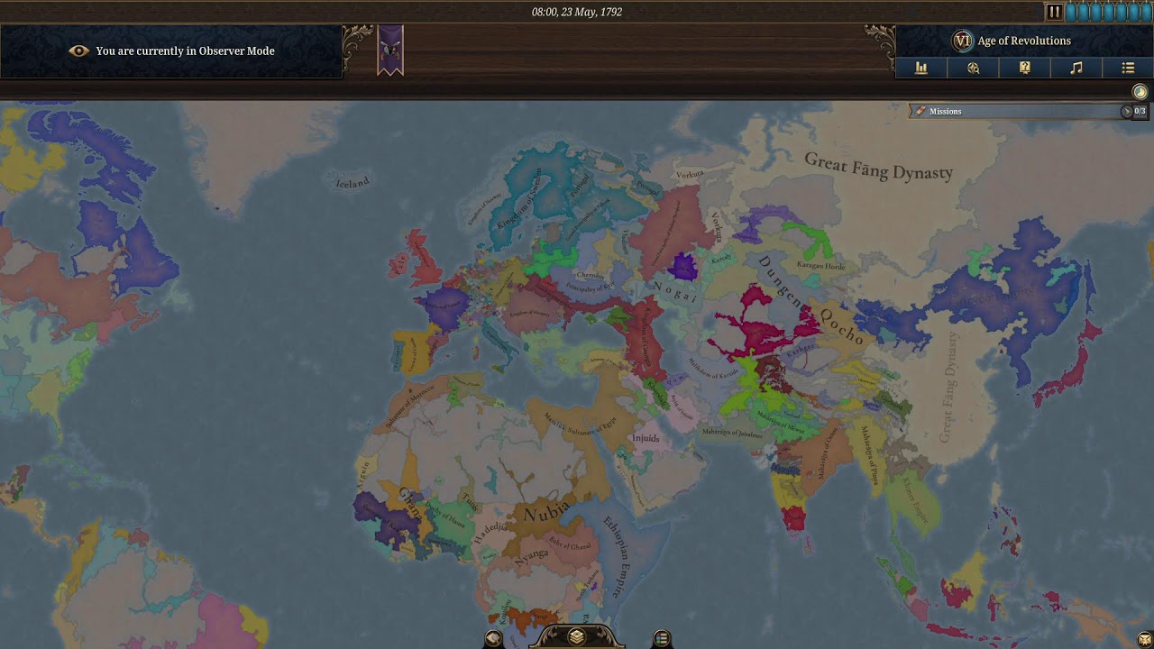 Europa Universalis V Open Beta 1.1.0 Observe Mode