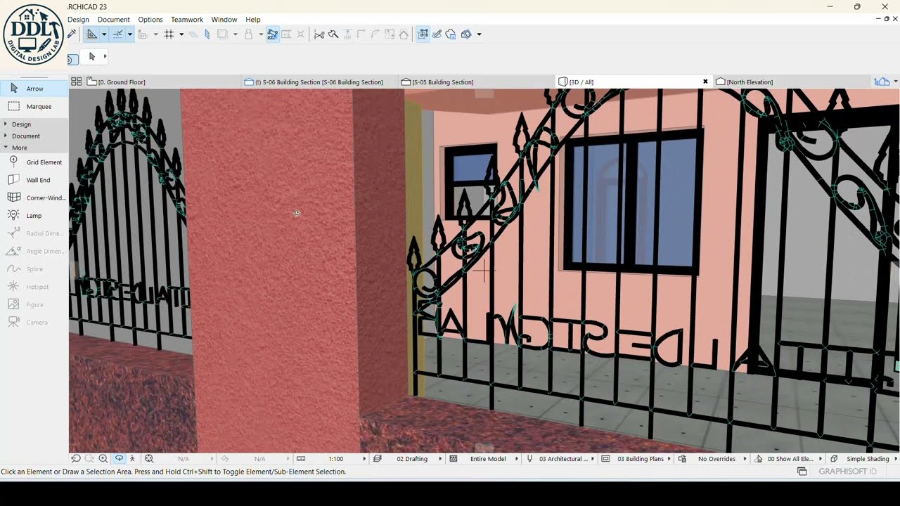 How to create Fence Grill in Archicad