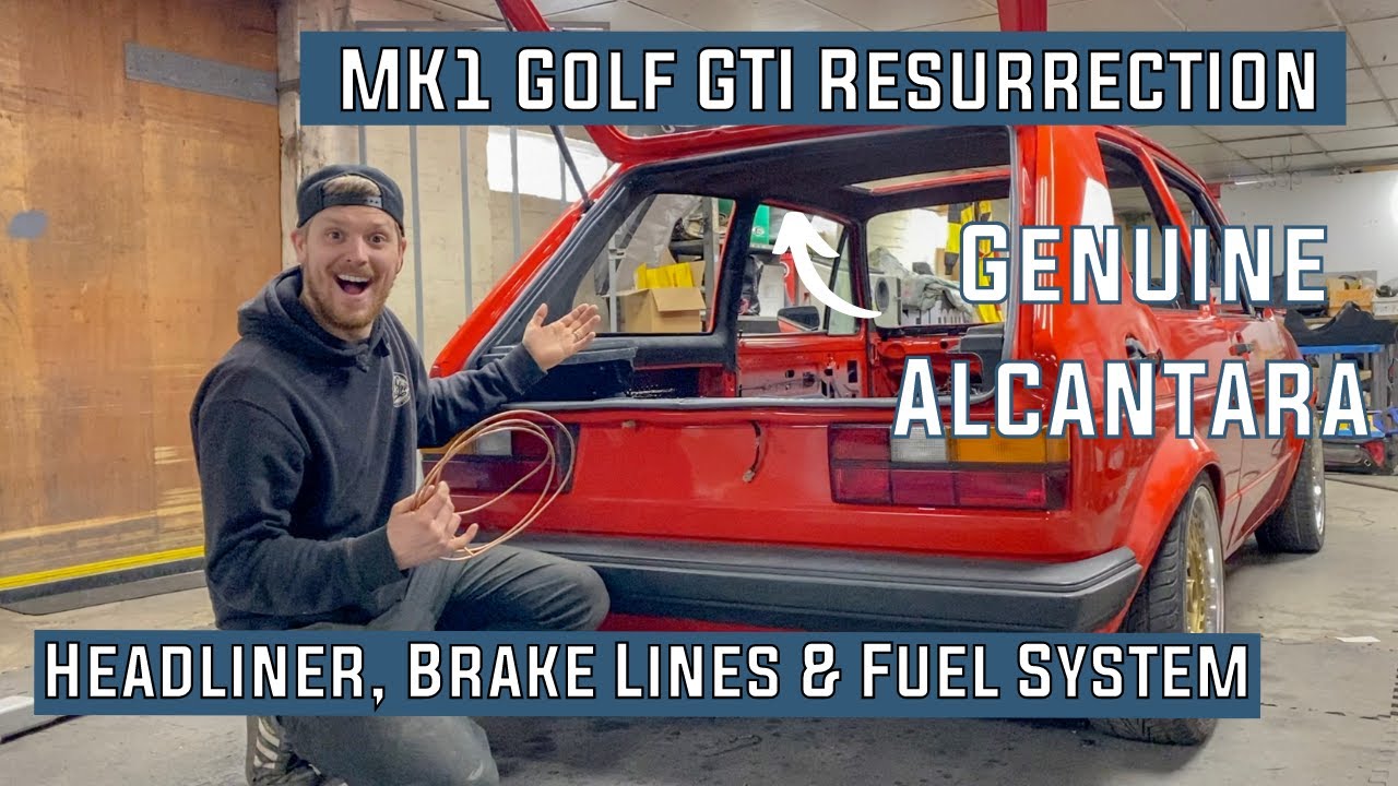 Обивка потолка, тормозные магистрали и топливная система. Реставрация Golf GTI 1983 Mk1 1.8 20v t...