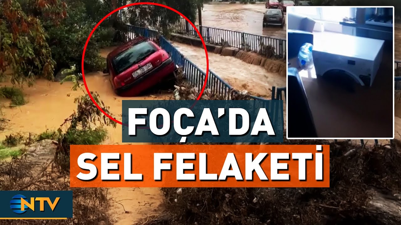 Foça'da Sağanak Sele Yol Açtı! Ev ve İş Yerleri Su Altında Kaldı | NTV