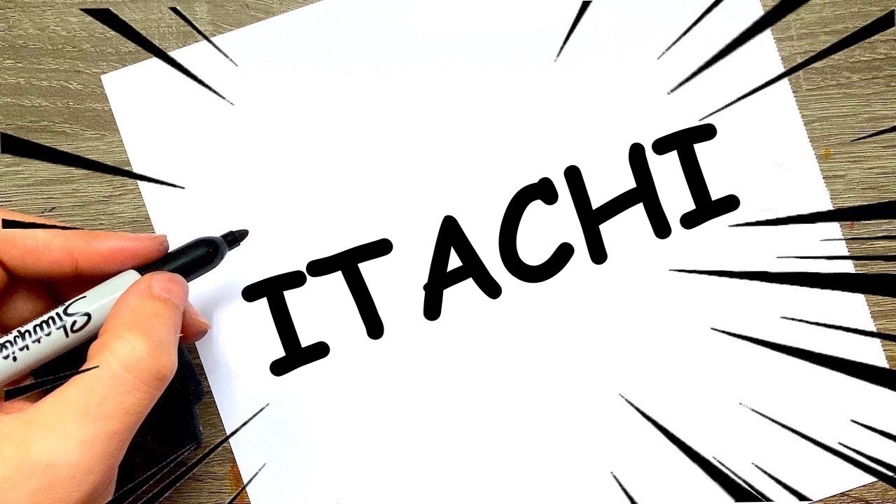 COME DISEGNARE ITACHI DALLA PAROLA ITACHI