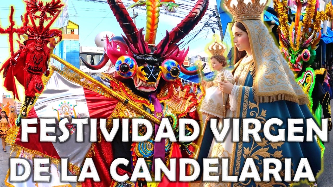 😎​Festividad Virgen de la Candelaria🎊​Así‼️se vive la celebración💯​que une fe, danza y tradición​🎊💯