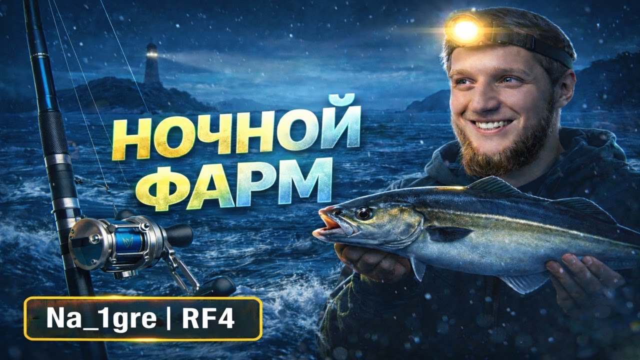 Ночной фарм на море  «Русская рыбалка 4»