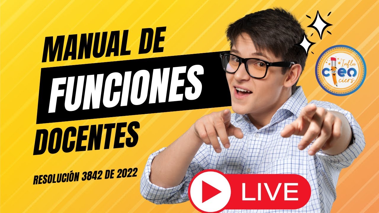 Manual de Funciones Docentes - Resolución 3842 de 2022