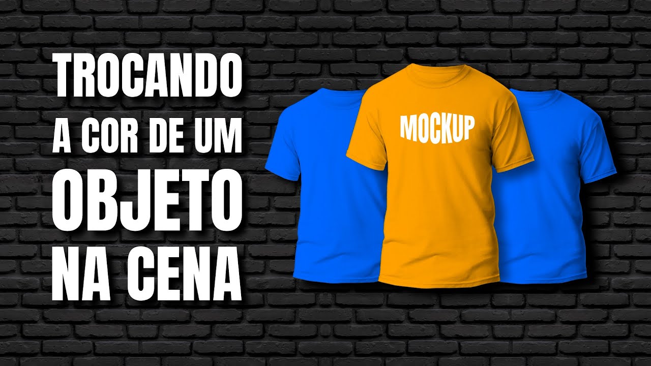CRIANDO UM MOCKUP SIMPLES DE CAMISETA NO COREL DRAW - TROCANDO A COR DE UM OBJETO EM UM CENA - COREL