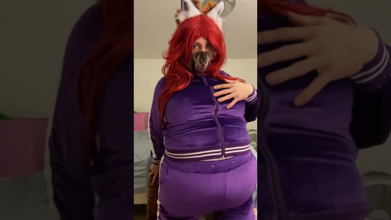 Krystal Rosselli Purple Tracksuit