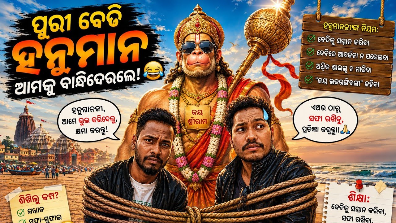 ପୁରୀ ବେଡି ହନୁମାନ ମନ୍ଦିର ଦର୍ଶନ 🙏 | Puri Bedi Hanuman Mandir Vlog