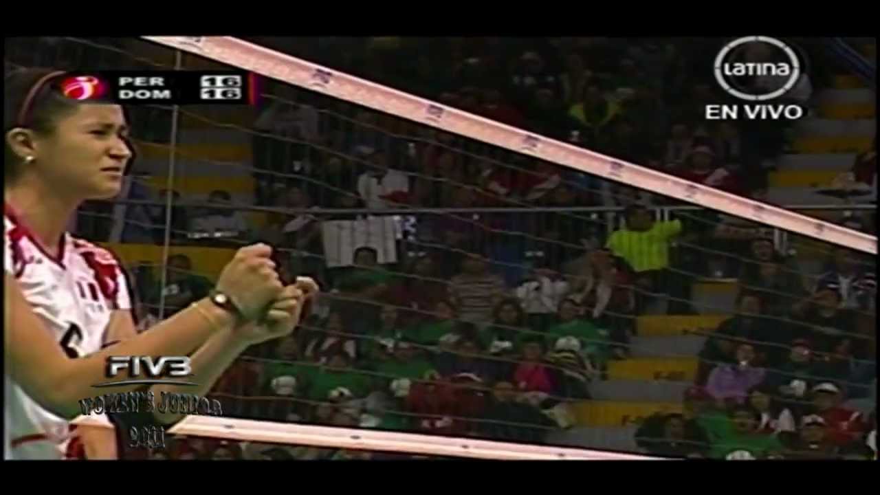 Peru x Dominicana 1set Final FIVB Women's Junior 2011