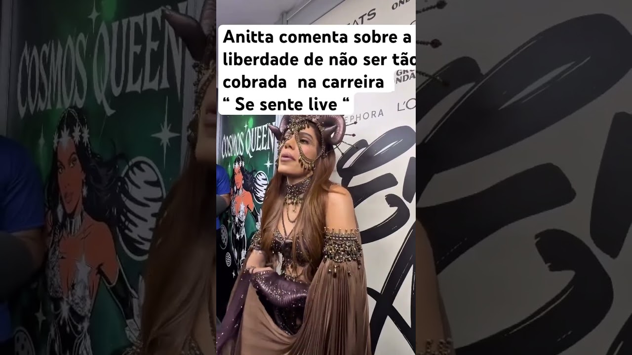 Anitta  fala de não se cobrar  tanto na carreira e que se sente “artista livre “