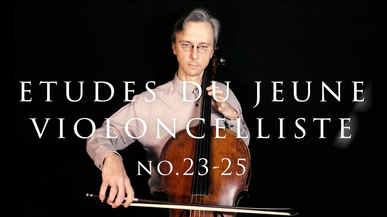 L.R. Feuillard Cello Method for Beginners no. 23, 24 and 25 | How to Play Cello Exercises