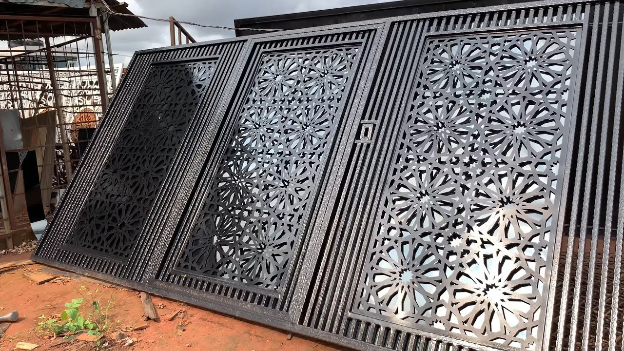 ONE OF THE BEST WROUGHT IRON& STEEL GATE PRODUCER IN BENIN CITY CONSTRUCTION OF HANDRAIL TANK STAND