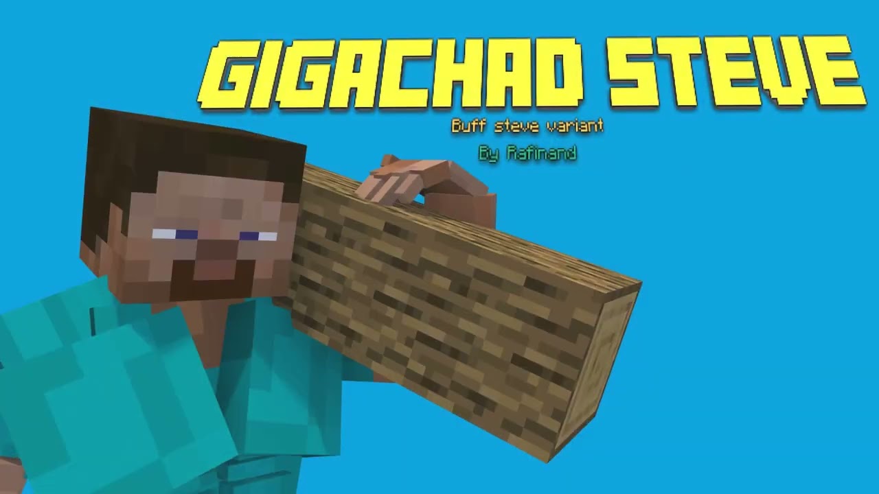 Mimicer Steve vs Gigachad Steve. Steve variants