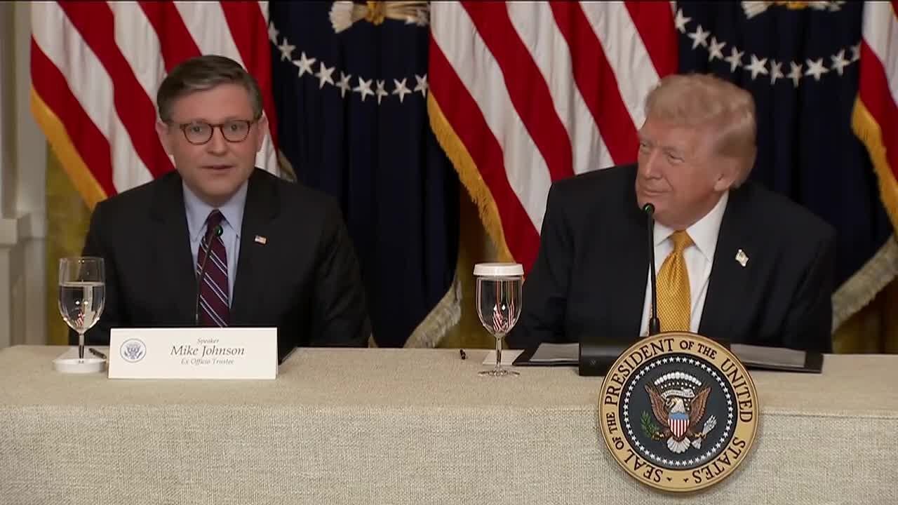 Президент Трамп и спикер Палаты представителей Майк Джонсон обсудили состояние здоровья Нила Данна.