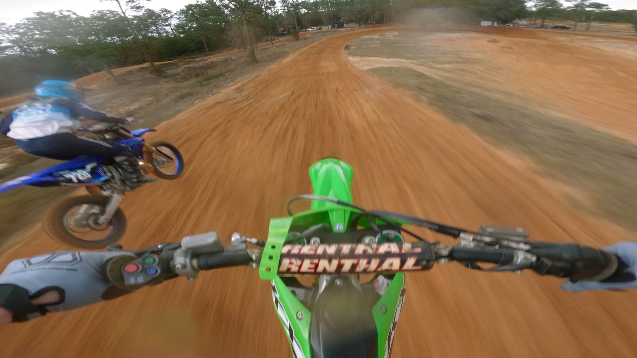 KX 250f vs YZ 250 Battle in the Rain!