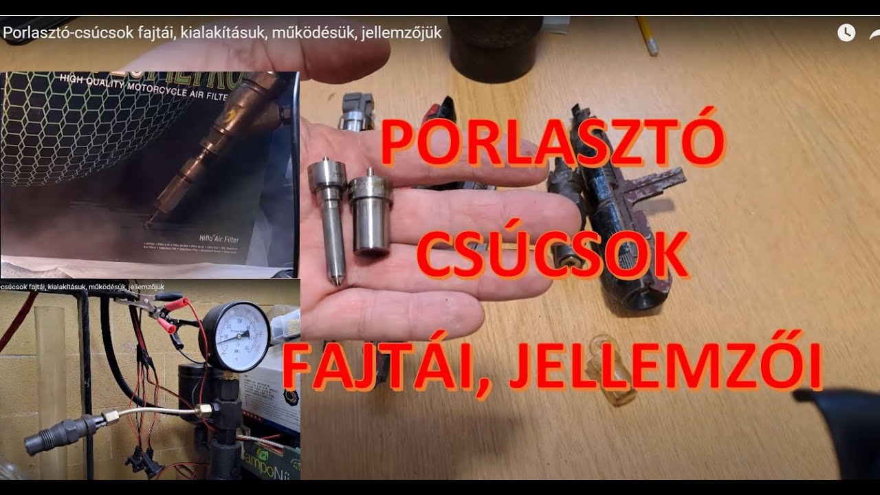 Porlasztó-csúcsok fajtái, kialakításuk, működésük, jellemzőjük