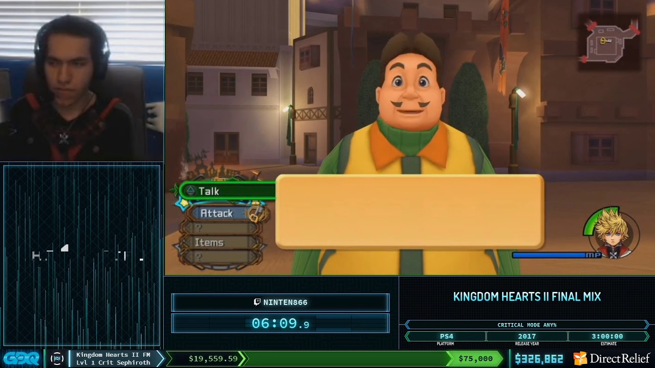 Kingdom Hearts II Final Mix by ninten866 in 2:52:03 - Corona Relief Done Quick