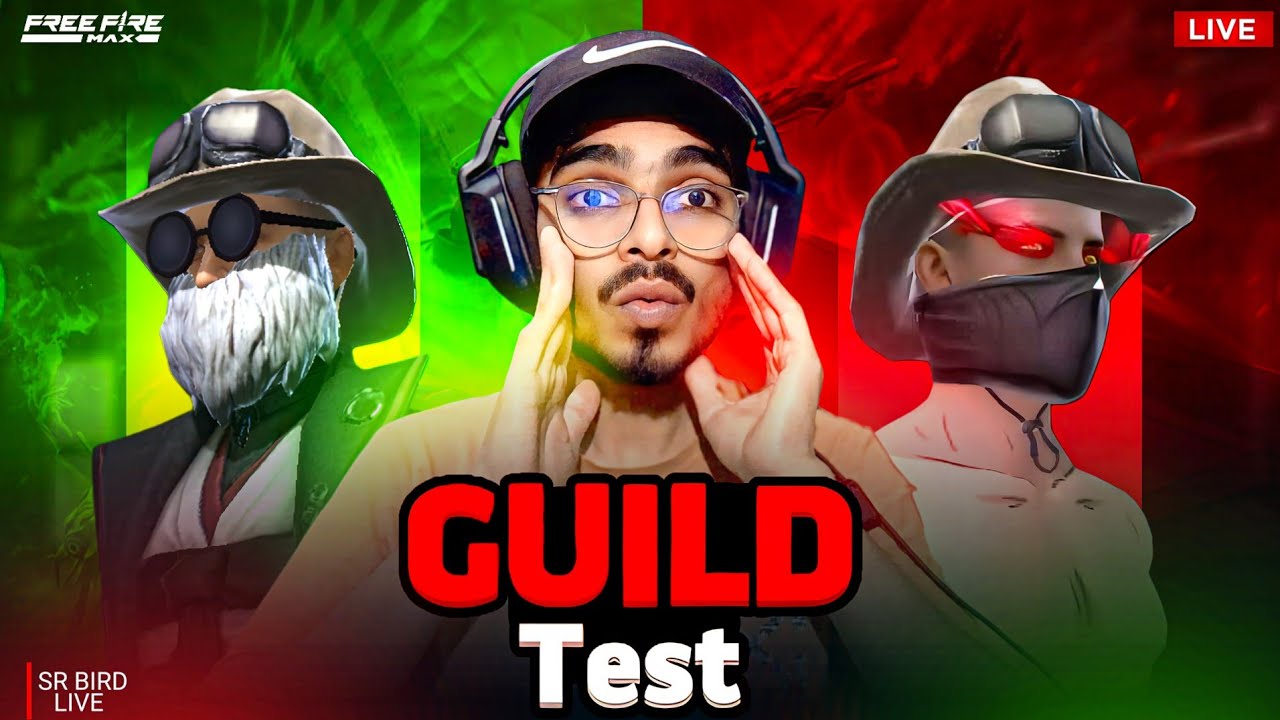 🔴LIVE GUILD TEST 🔥 ARE YOU NEW PLAYER OF SRB ☠️ + 4v4 WITH SRB #freefirelive #nonstopgaming