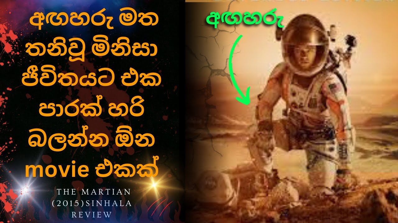 අඟහරු වල ඔයා තනි උනොත් මොකද කරන්නෙ | The Martian | Movie Review Sinhala