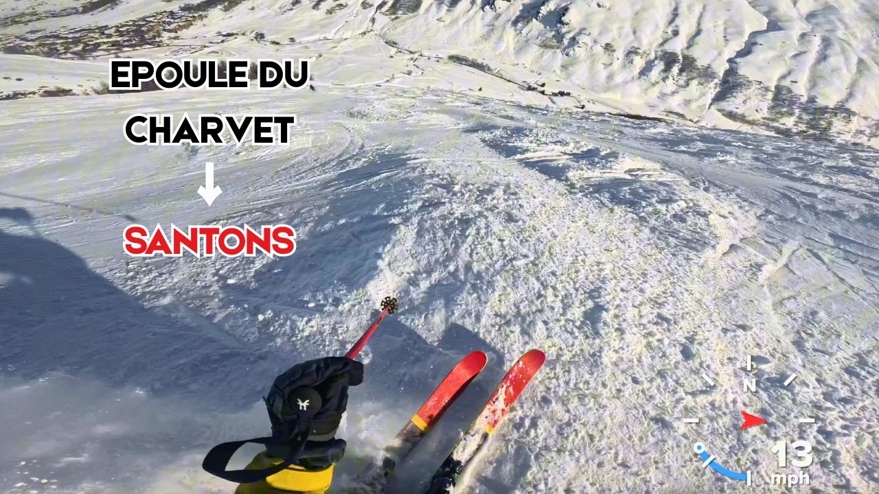 POV: Skiing Epaule du Charvet & Santons | Steep Back & Icy Red into Val d’Isère (4K)