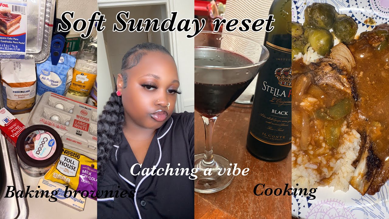 Soft Sunday reset | Productive but cozy: Homemade brownies, Cooking, Cleaning + more!! 