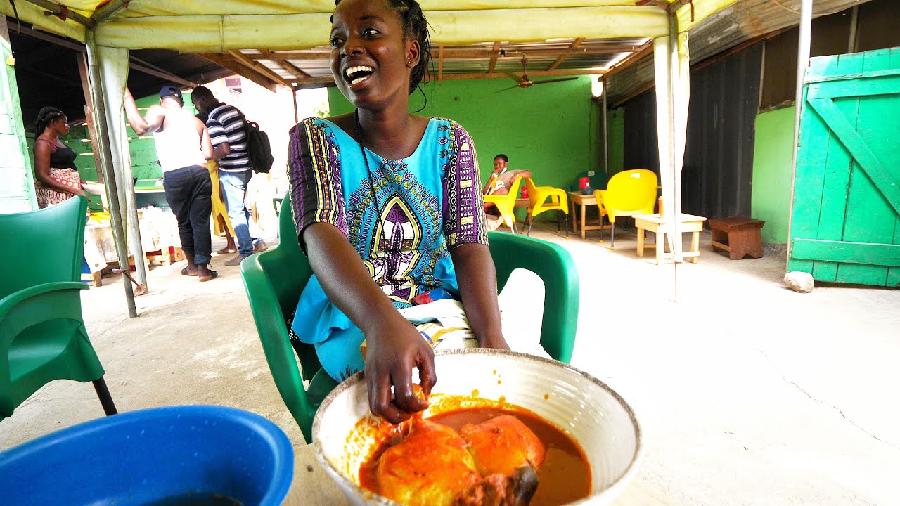 Traditional WEST AFRICAN STREET FOOD!! Eating Kokonte + Weaving Village Tours | Kumasi, Ghana