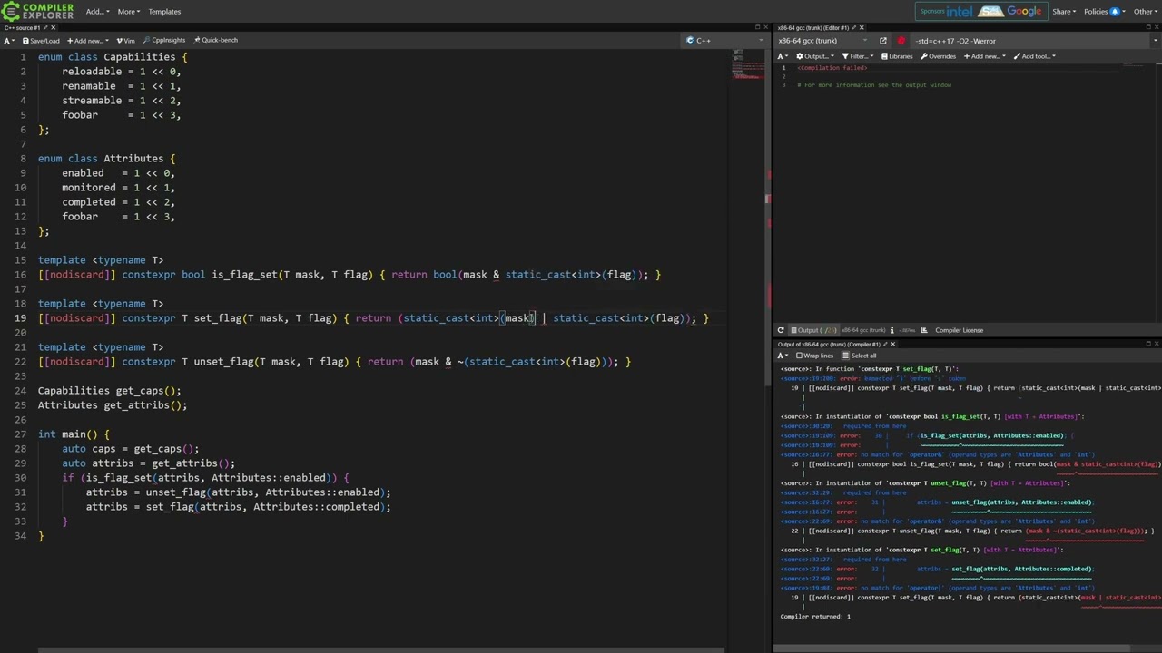 how i use bit flags in c++