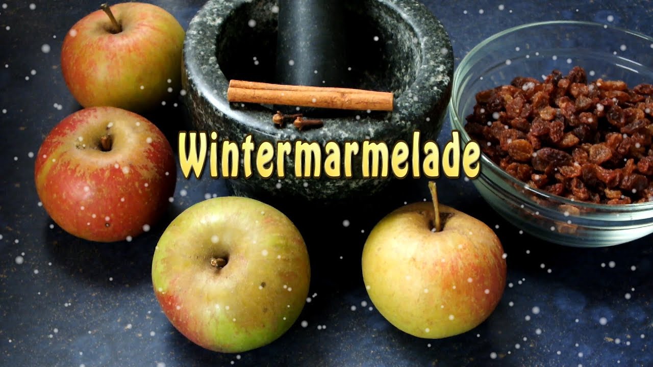 Wintermarmelade mit Apfel und Rosinen