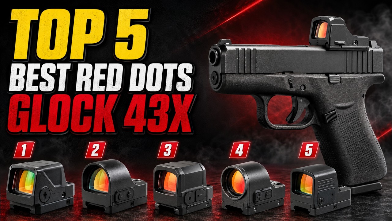 🔥 TOP 5 BEST RED DOT FOR GLOCK 43X IN 2026 🔥