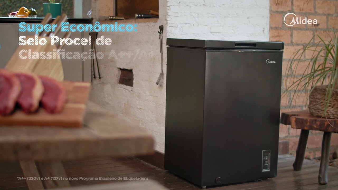 Freezer Horizontal 1 Porta Midea FlexBeer 100 Litros CBA10P