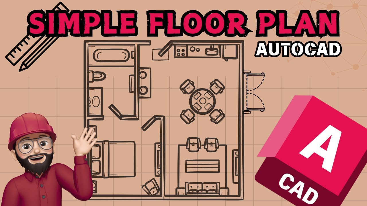 Creating a Simple Floor Plan in AutoCAD | Quick & Easy |