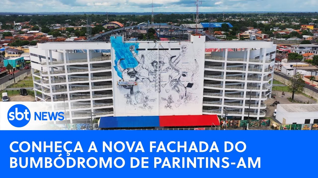 Conheça a nova fachada do bumbódromo de Parintins-AM #boibumbá