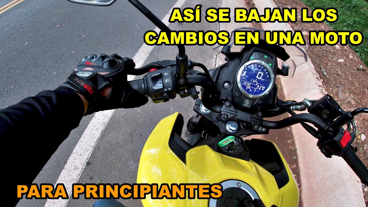 ASÍ SE BAJAN LOS CAMBIOS EN UNA MOTO