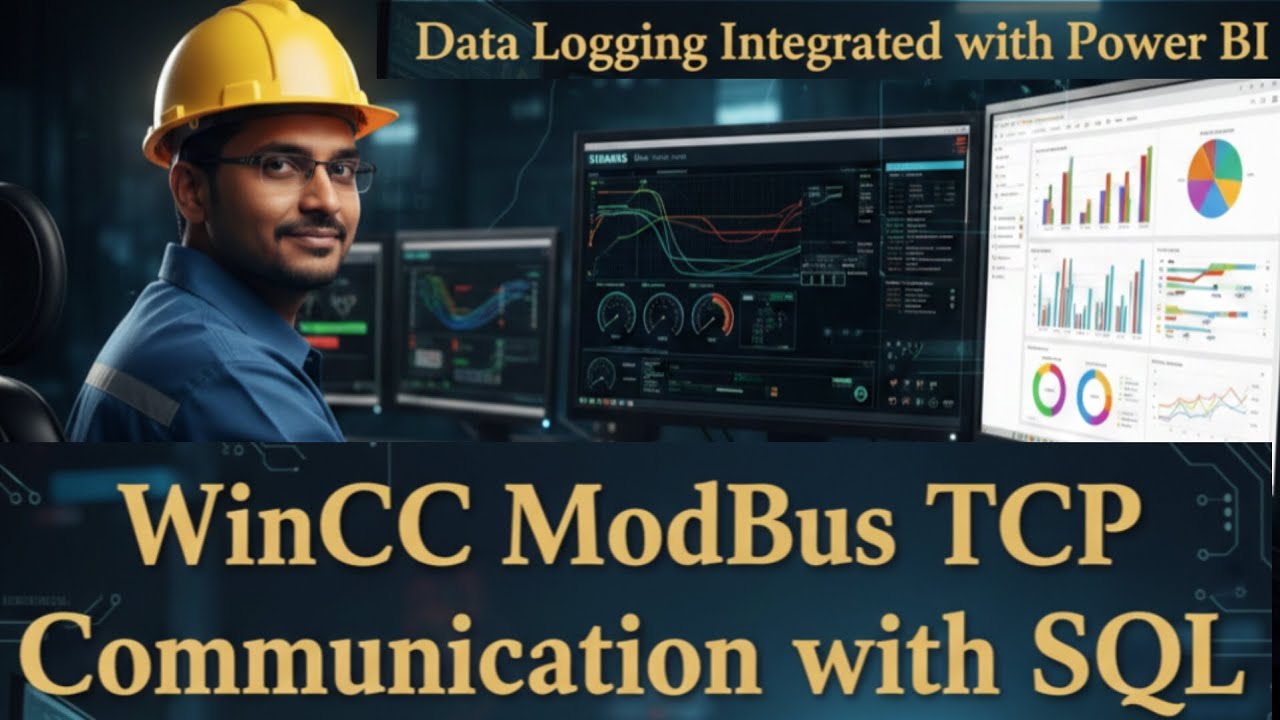 WinCC ModBus TCP Communication with SQL 👨‍🏭 #siemens #wincc #tcp #plc #tcpip #industrialautomation 