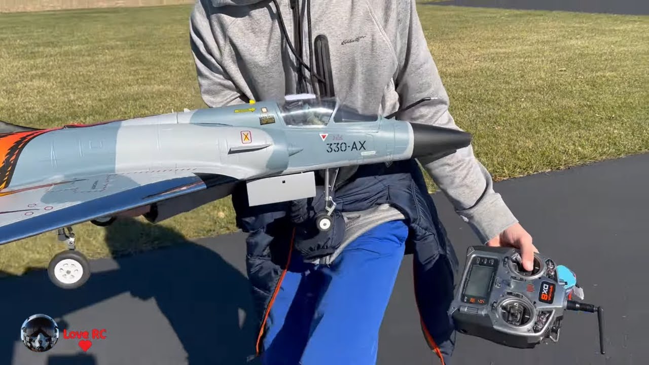 Freewing 80mm EDF Mirage 2000C flight and crash!