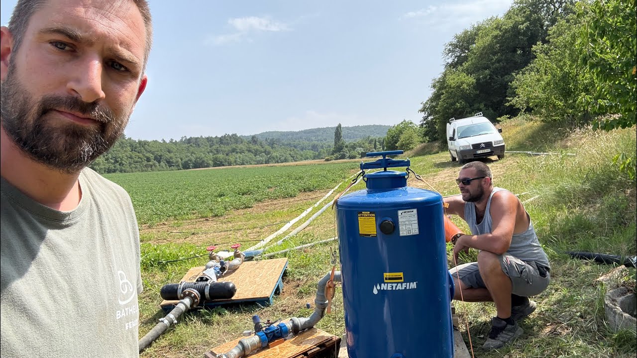 Système de filtration et réducteurs de pression Netafim pour irrigation GAG des tomates