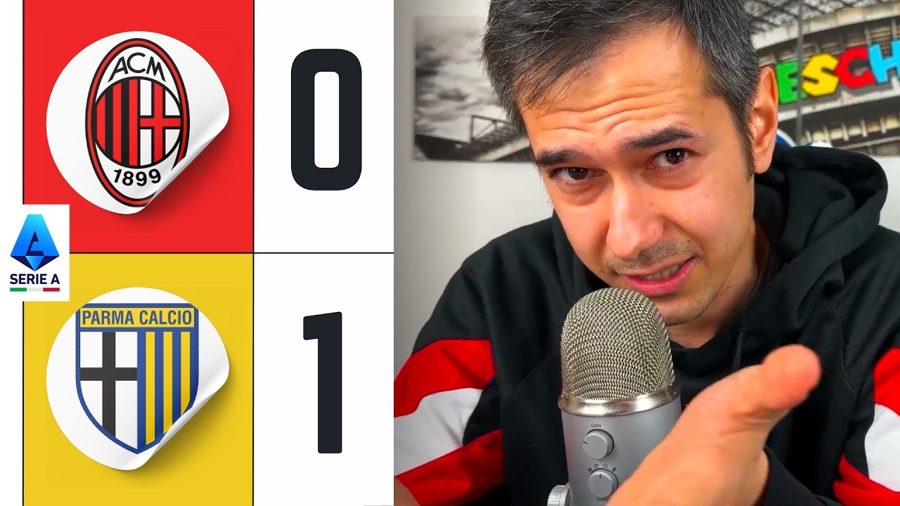 SEMBRANO LE COMICHE, INVECE È TUTTO VERO‼️ MILAN-PARMA 0-1