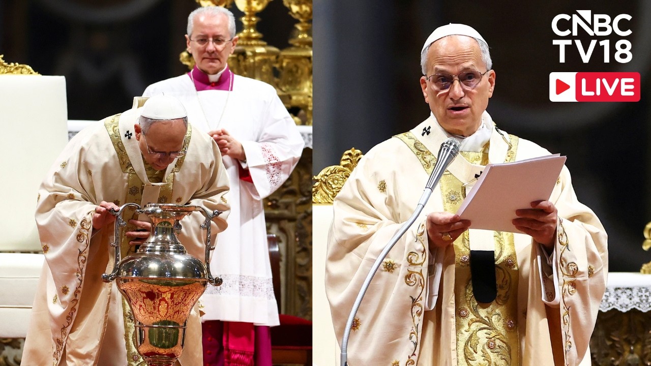 LIVE: Pope Leo XIV Leads Easter Mass at St. Peter's Basilica, Vatican | Urbi et Orbi Service | N18G