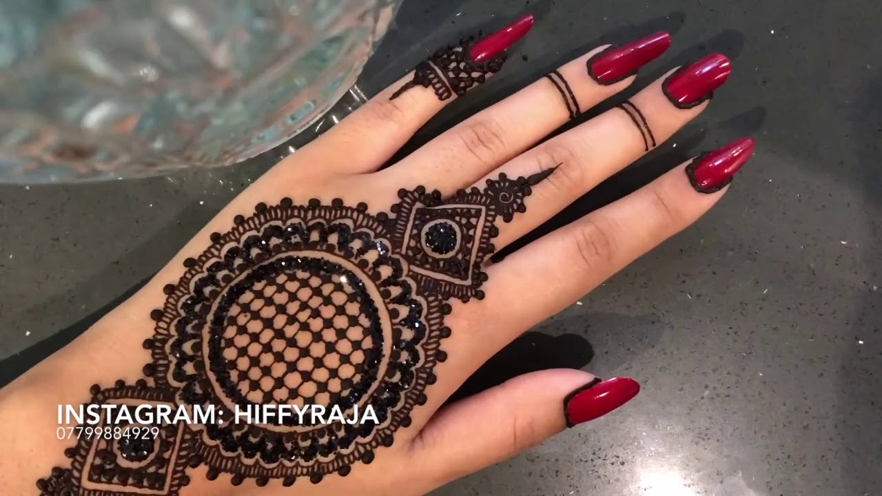 Black & Red Glitter Mehndi Combo! | NEW DESIGN!