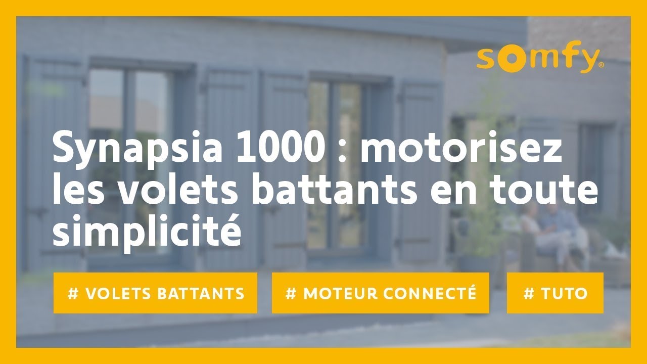 Comment installer le moteur pour volet battant Synapsia 1000 | Somfy