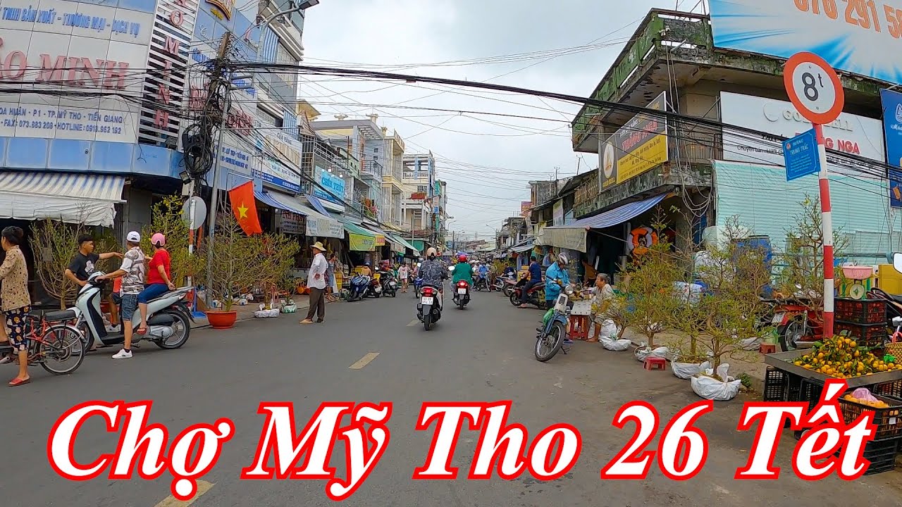 CẦU QUAY - CHỢ MỸ THO - ĐƯỜNG LÊ LỢI - ỦY BAN THÀNH PHỐ | MỸ THO - TIỀN GIANG 05-02-2024