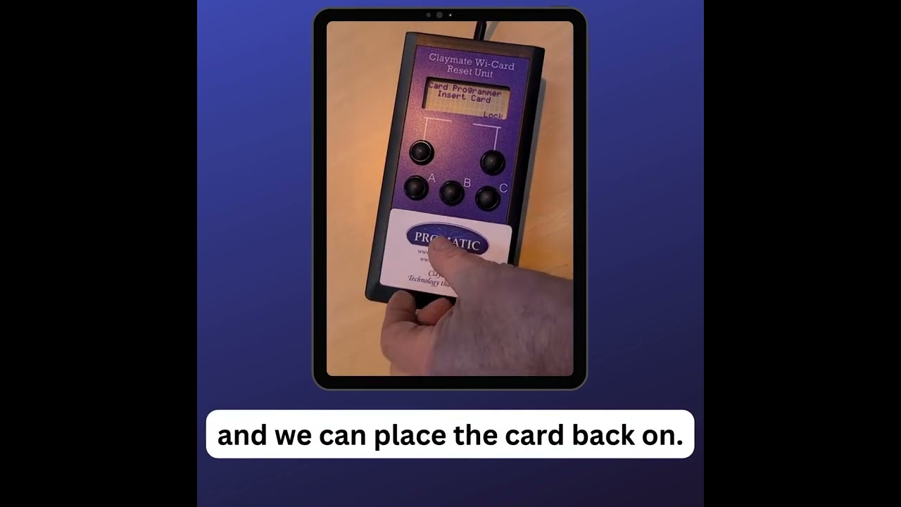 Adding a customer card and sales card using Wi-Card Reset Unit
