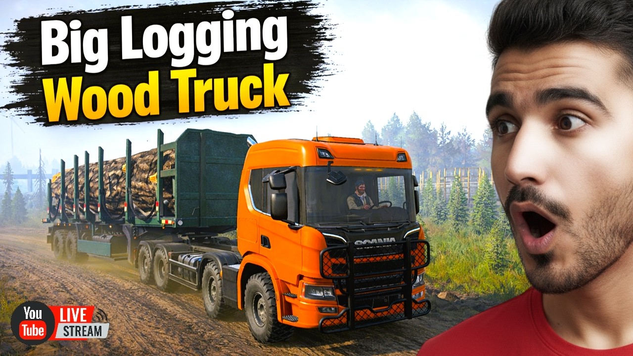LIVE : Scania Power! Transporting Big Logging Wood Truck | SnowRunner | EnhCrea #live #livestream