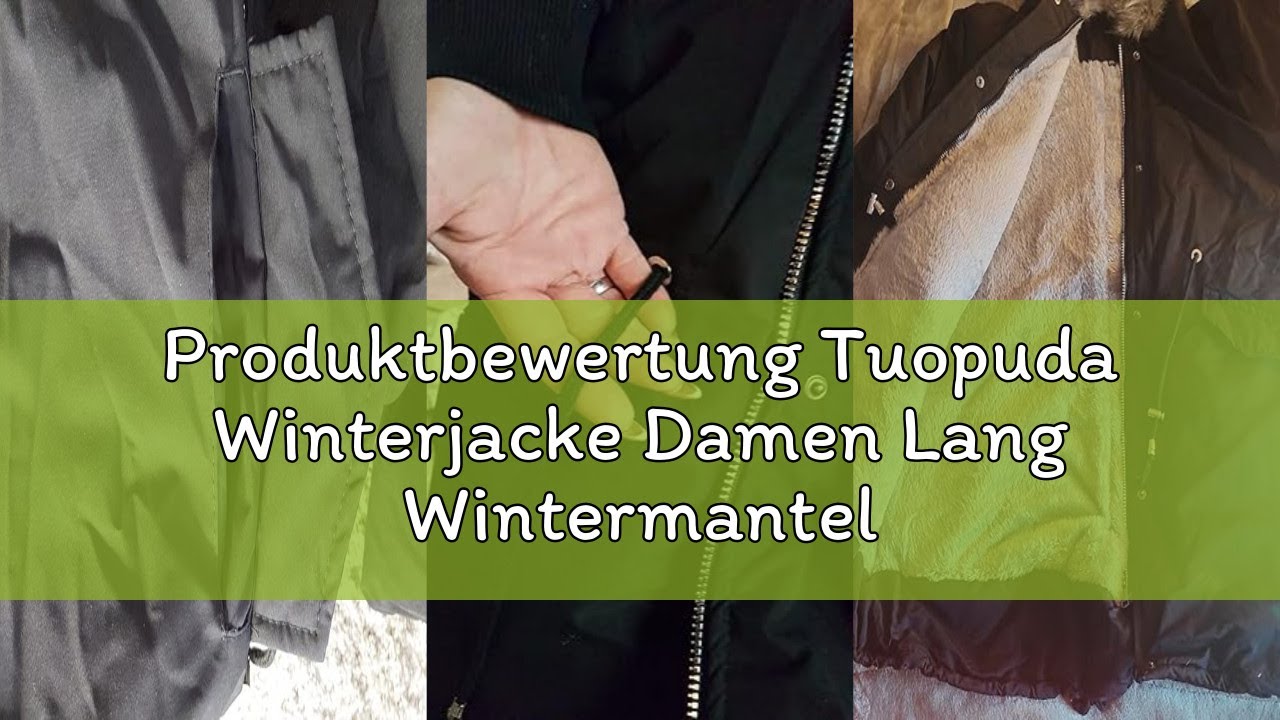 Produktbewertung Tuopuda Winterjacke Damen Lang Wintermantel Warm Winter Jacke mit Kapuze Reißversch