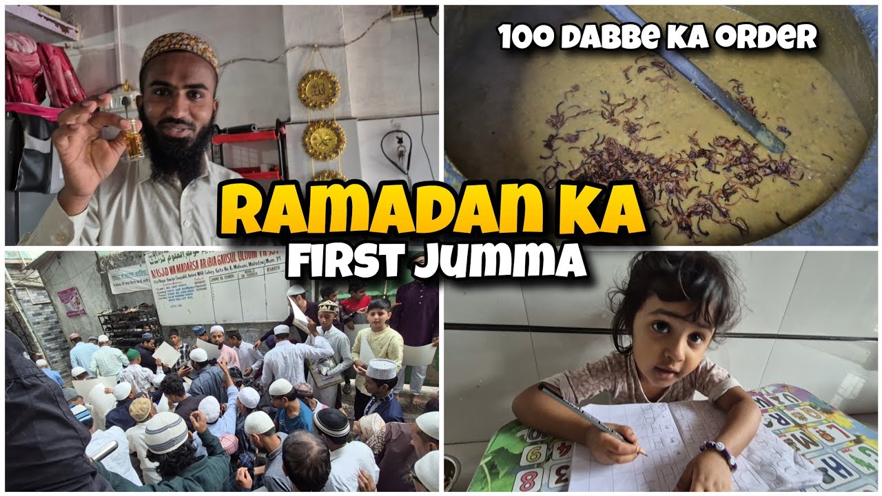 Ramadan Ka Phela Jumma 🌙 | 100dabba kichde ka order | Yasin Shaikh Vlogs 💯