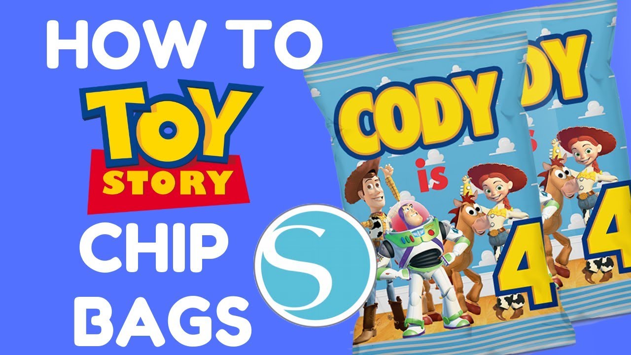TOY STORY PARTY PRINTABLE CHIP BAGS IN SILHOUETTE STUDIO1