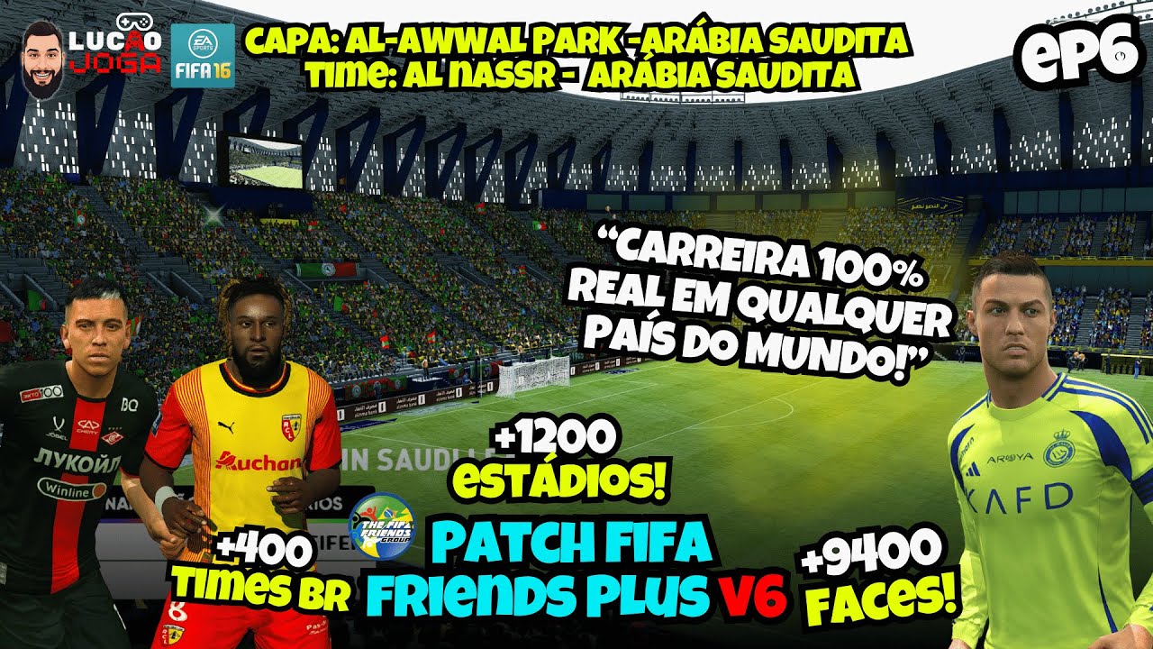 ESSE FIFA COM PATCH É MELHOR QUE QUALQUER EAFC! ESTADIOS PELO MUNDO EP7 - FIFA FRIENDS 4K UHD