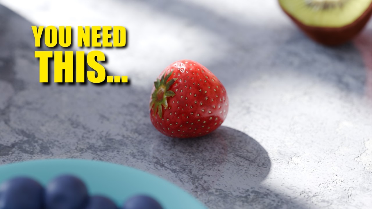 How To Make A Strawberry in Blender [Free Course: Part 4]